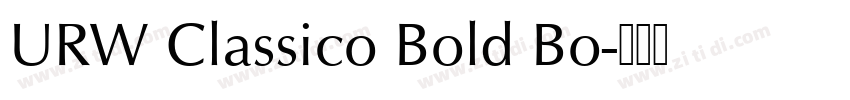 URW Classico Bold Bo字体转换